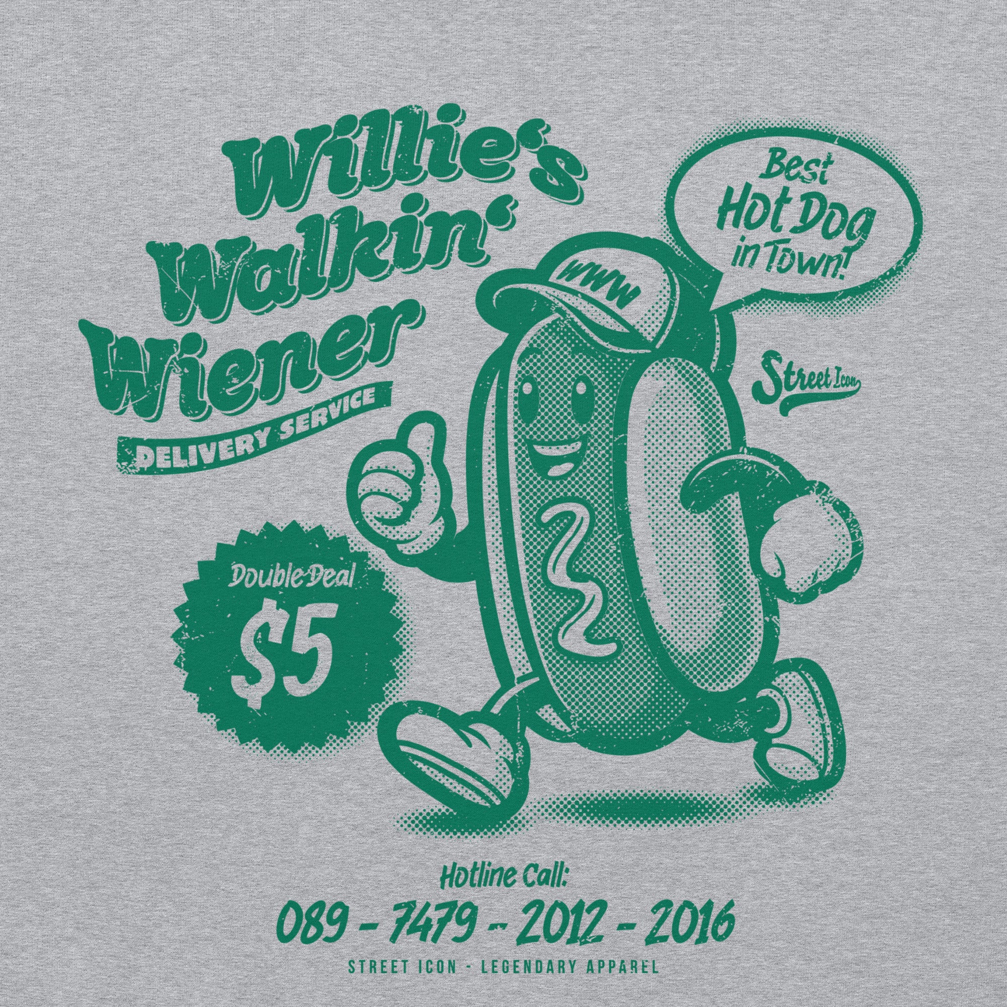 Willie's Walkin' Wiener - Hoodie - Street Icon