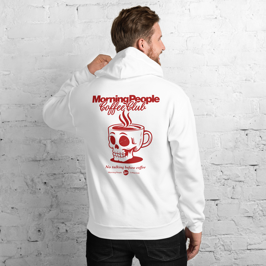 Morning Coffee People Club - Hoodie mit Back Print