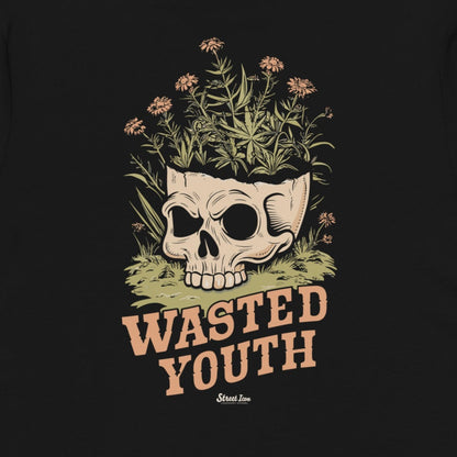 Wasted Youth (Skull) - Premium T-Shirt with 2-sided print