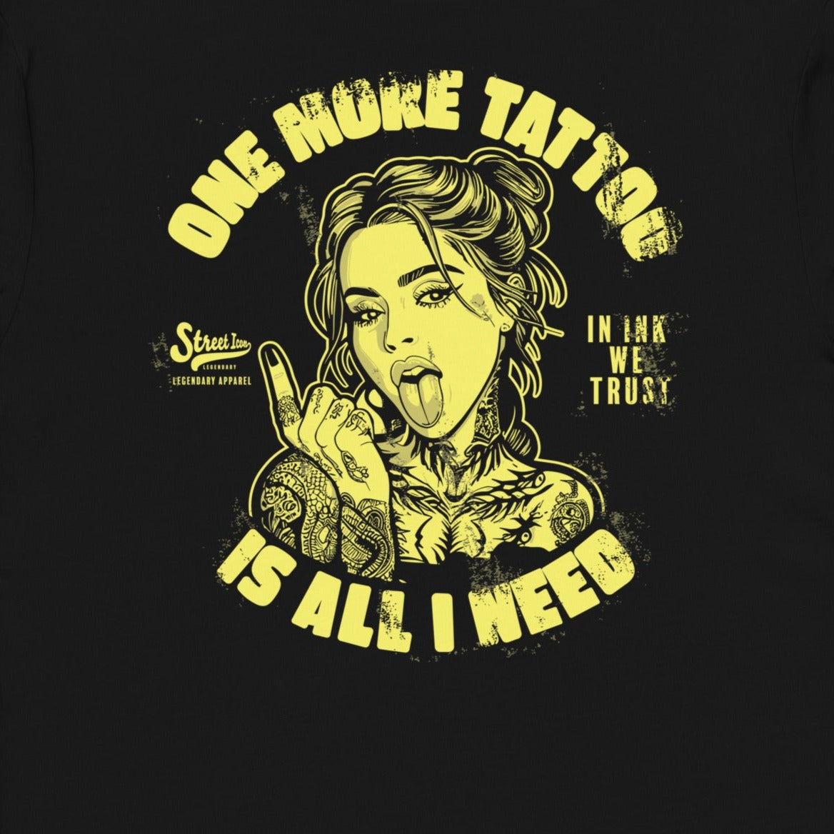 One More Tattoo - Premium T-Shirt mit 2-seitigem Druck - Street Icon