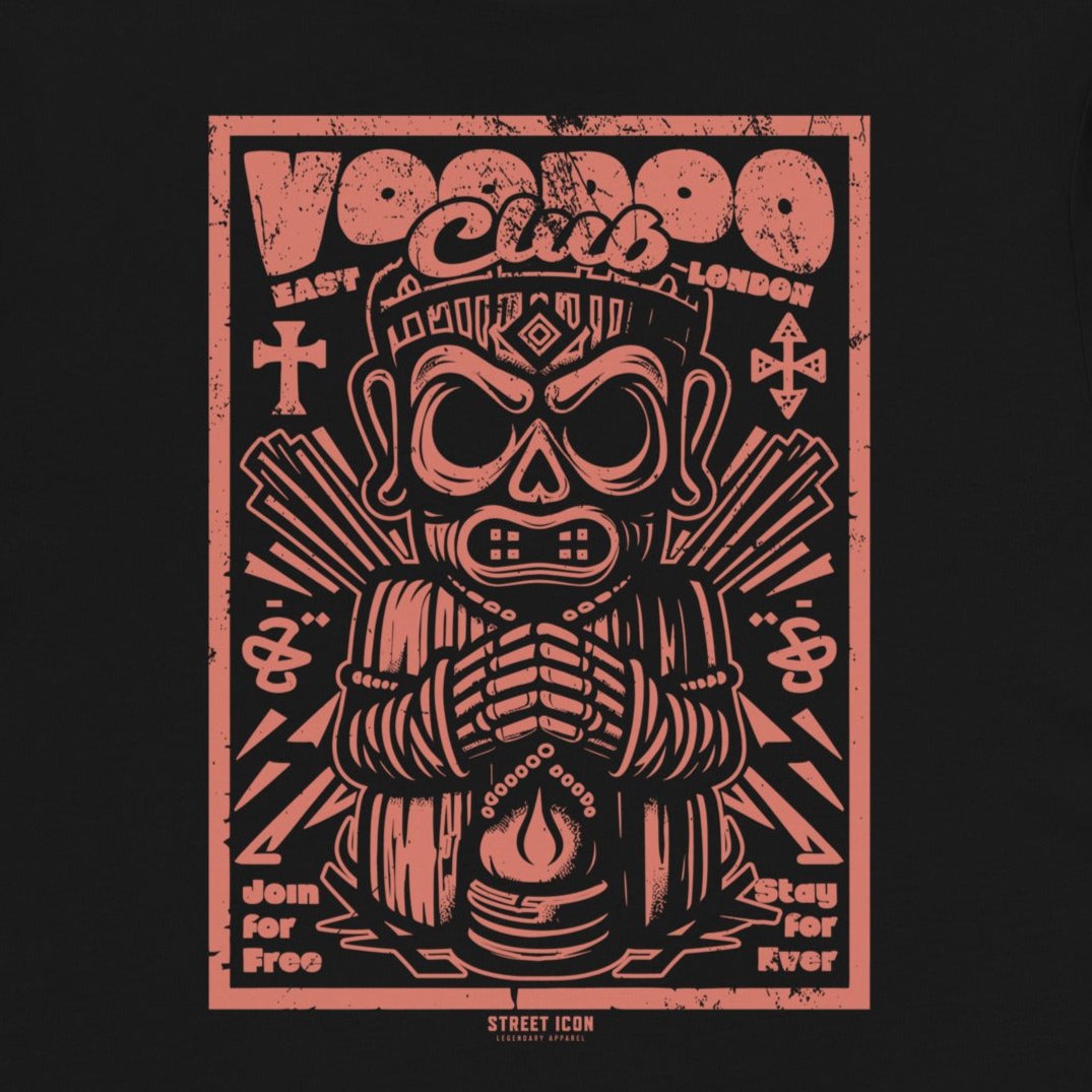 Voodoo Club - Premium T-Shirt mit 2-seitigem Druck