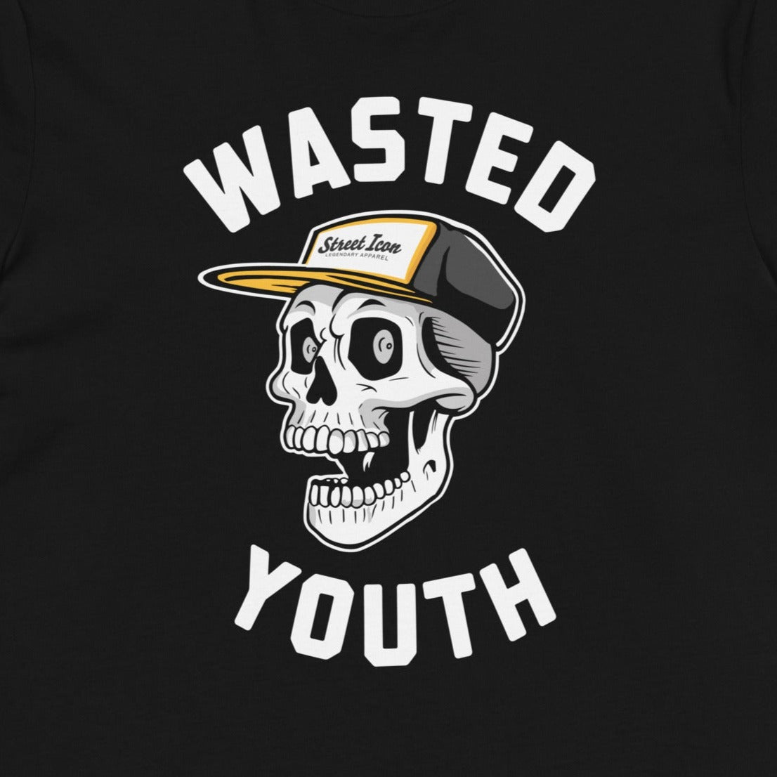 Wasted Skate Skull - Premium T-Shirt - Street Icon