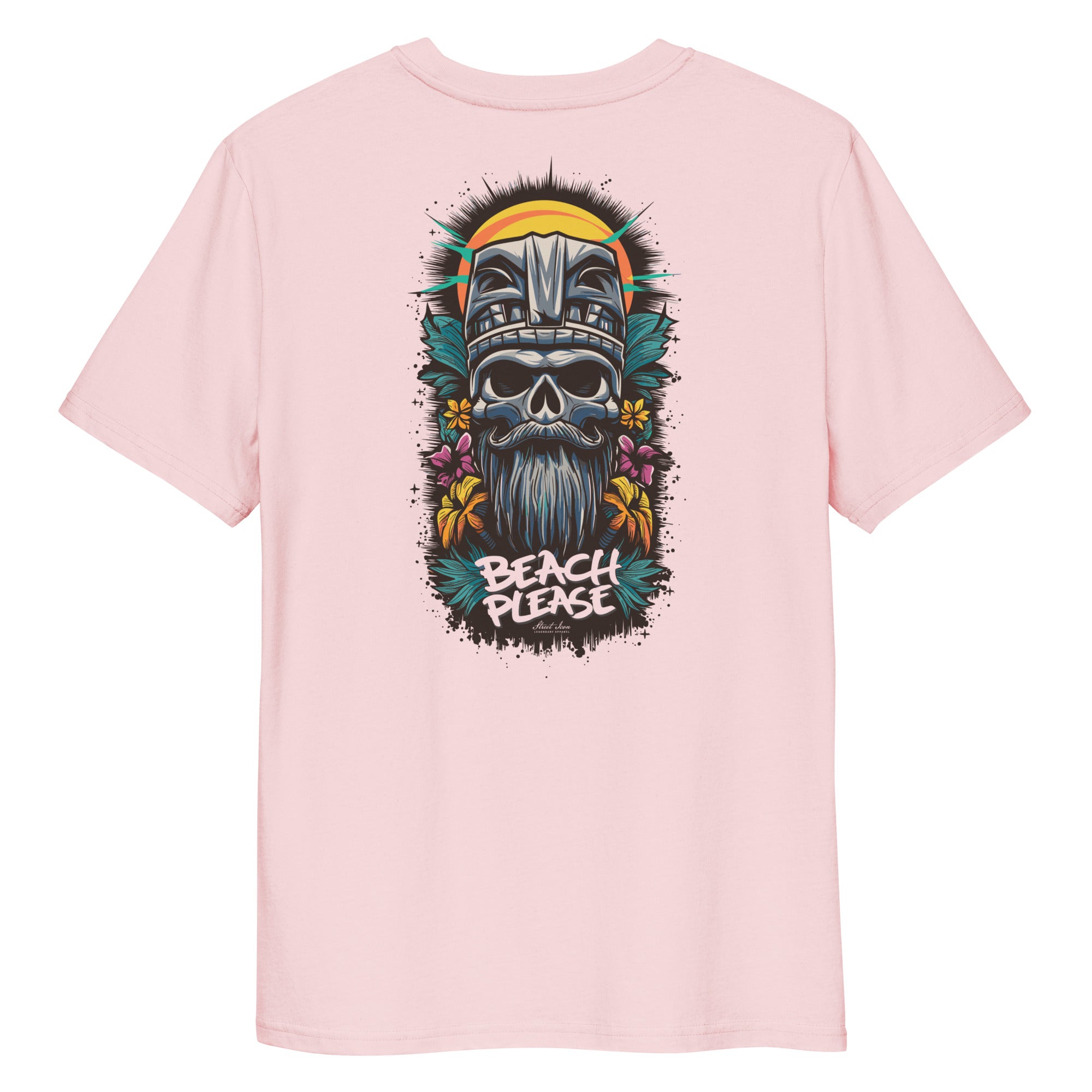 Tiki Skull (Modell B) - Premium T-Shirt mit 2-seitigem Druck - Street Icon