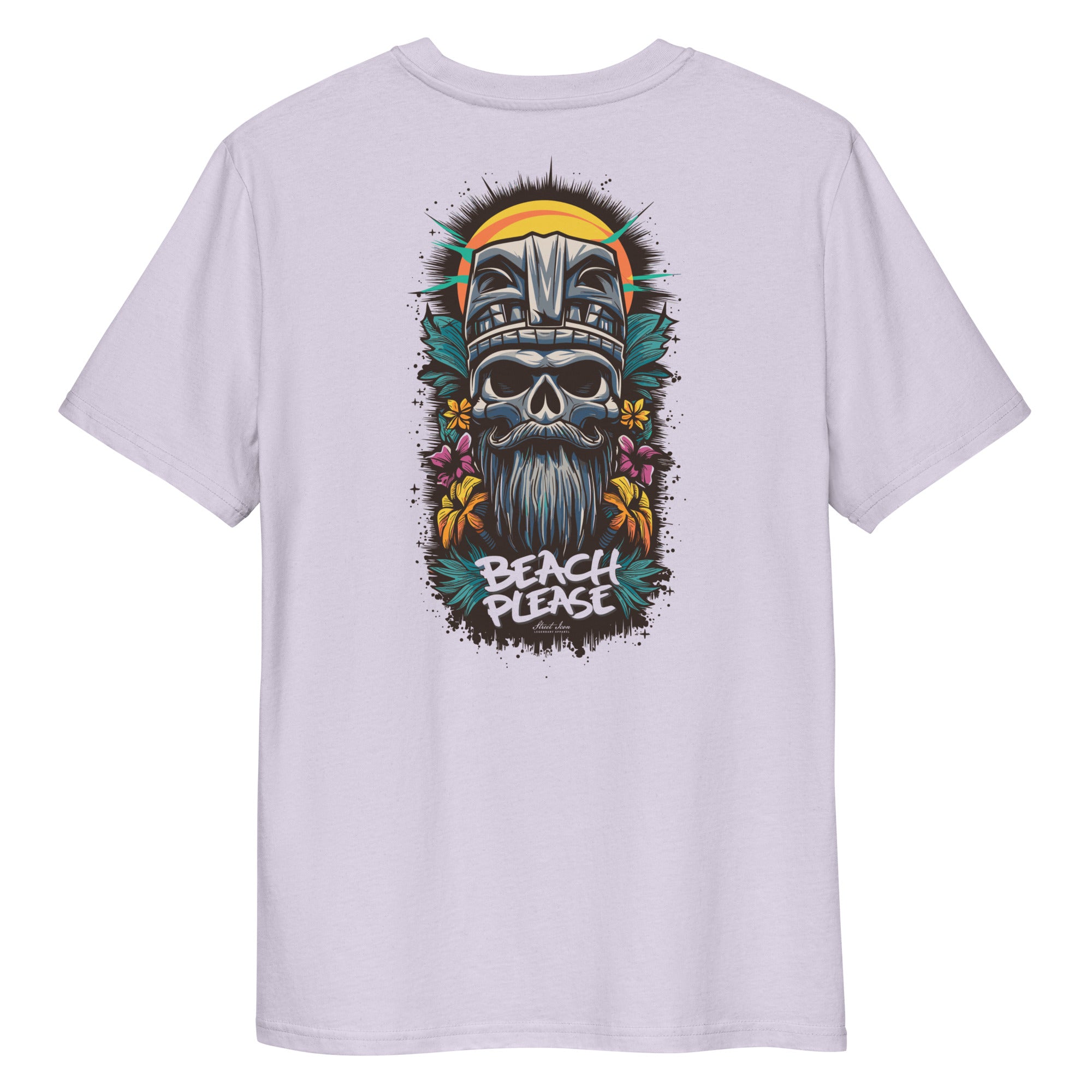 Tiki Skull (Modell B) - Premium T-Shirt mit 2-seitigem Druck - Street Icon