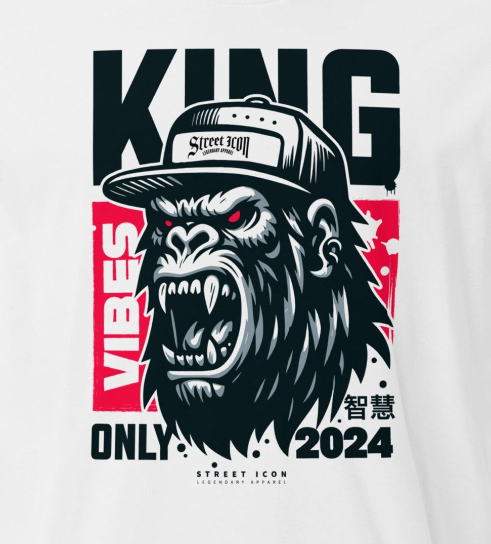King Vibes Only - Premium T-Shirt - Street Icon