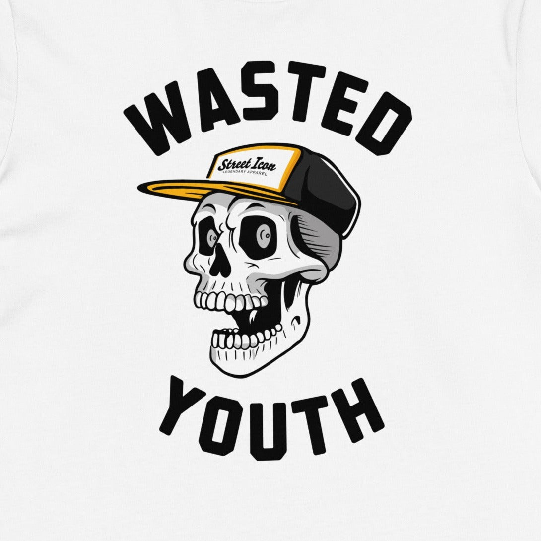 Wasted Skate Skull - Premium T-Shirt - Street Icon